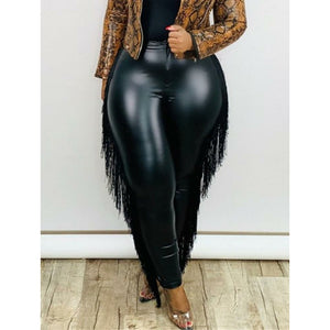 Winter Plus Black and Red Faux Pu Leather/Trousers Sexy Leather/Tight Leggings Pants/Cowgirl Vintage Western